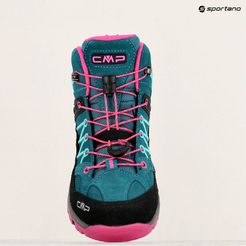 Buty trekkingowe dziecięce CMP Rigel Mid Wp lake/pink fluo 9