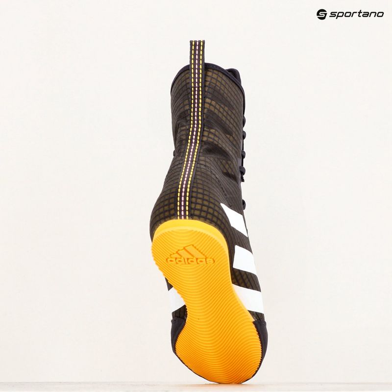 Buty bokserskie adidas Box Hog 4 aurora black/cloud white/spark 10