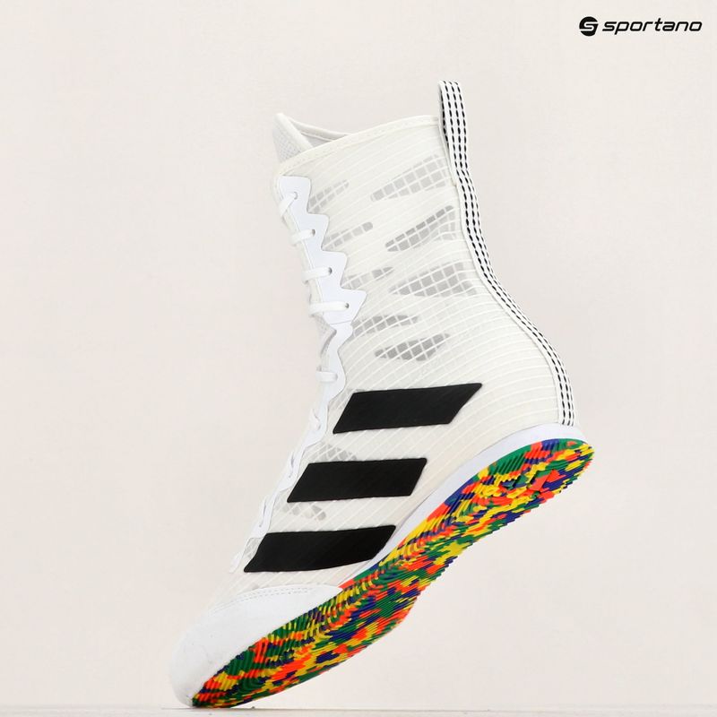 Buty bokserskie adidas Box Hog 4 cloud white/core black/cloud white 10