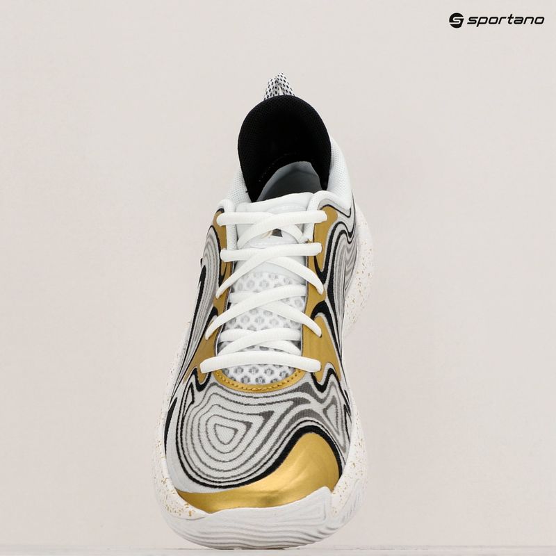 Buty do koszykówki Under Armour Spawn 6 white/black/metallic gold 15