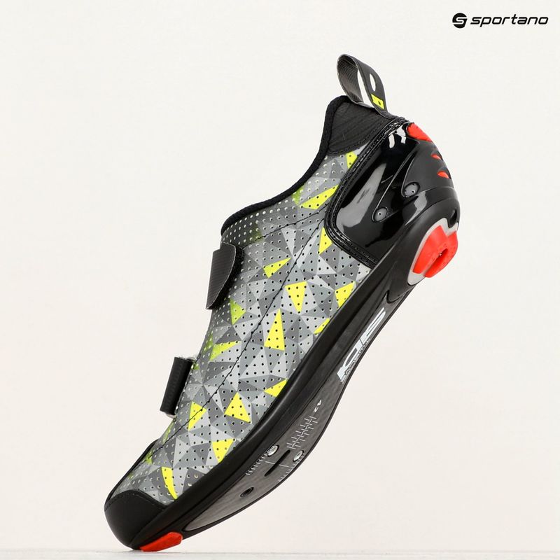 Buty triathlonowe męskie Sidi T-5 Air grey/yellow/black 12