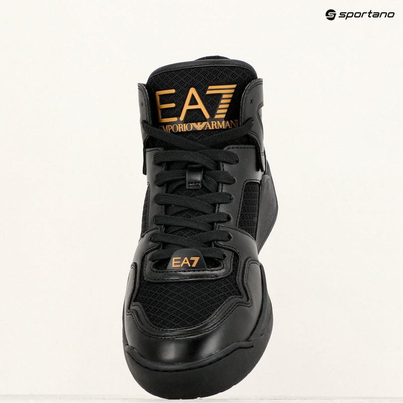 Buty EA7 Emporio Armani Basket Mid triple black/gold 9