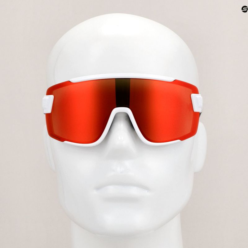 Okulary przeciwsłoneczne Smith Wildcat white silver/chromapop red mirror/clear 8