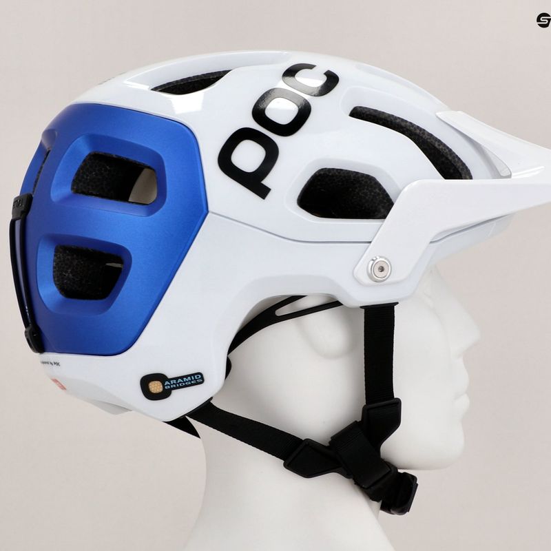 Kask rowerowy MTB POC Tectal Race MIPS hydrogen white/opal blue metallic mat 8