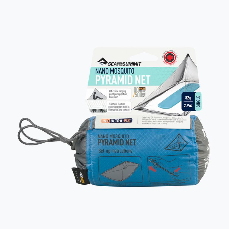 Moskitiera Sea To Summit Nano MosquiTo Pyramid Net Single grey 8