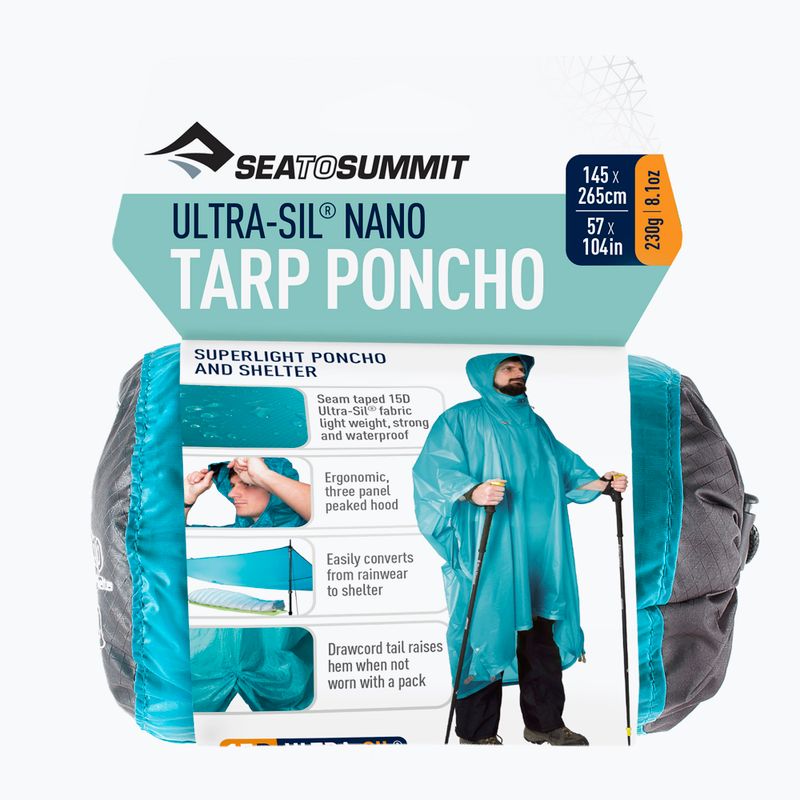 Peleryna przeciwdeszczowa Sea to Summit Ultra-Sil Nano Tarp blue 5
