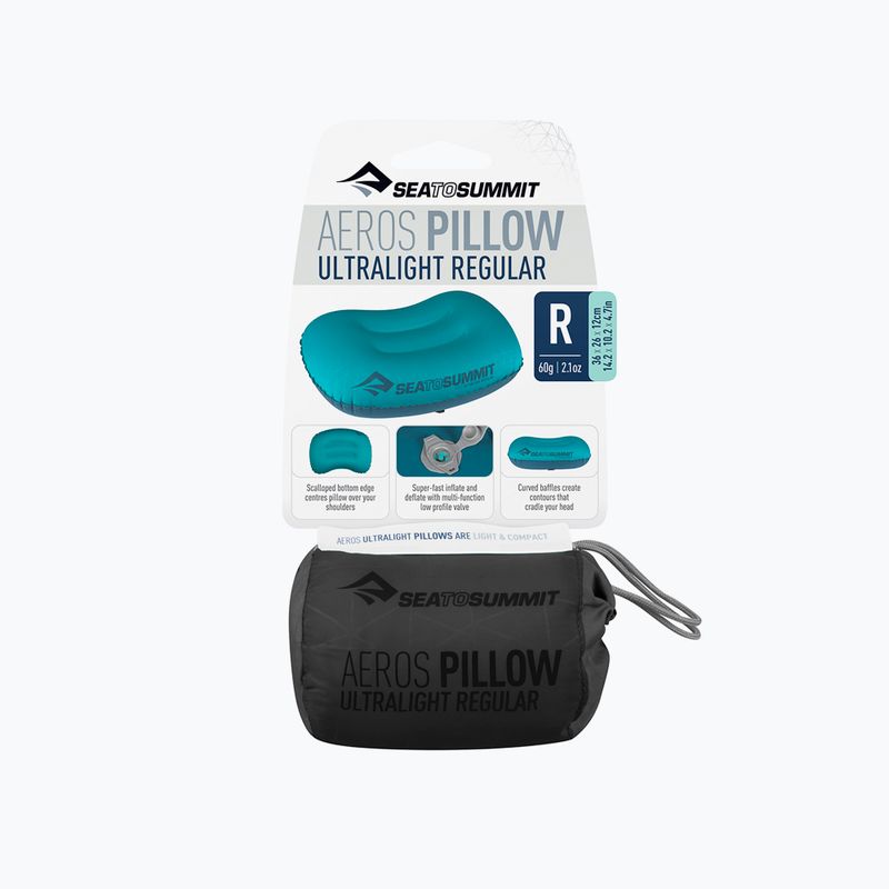 Poduszka turystyczna Sea to Summit Aeros Ultralight grey 5