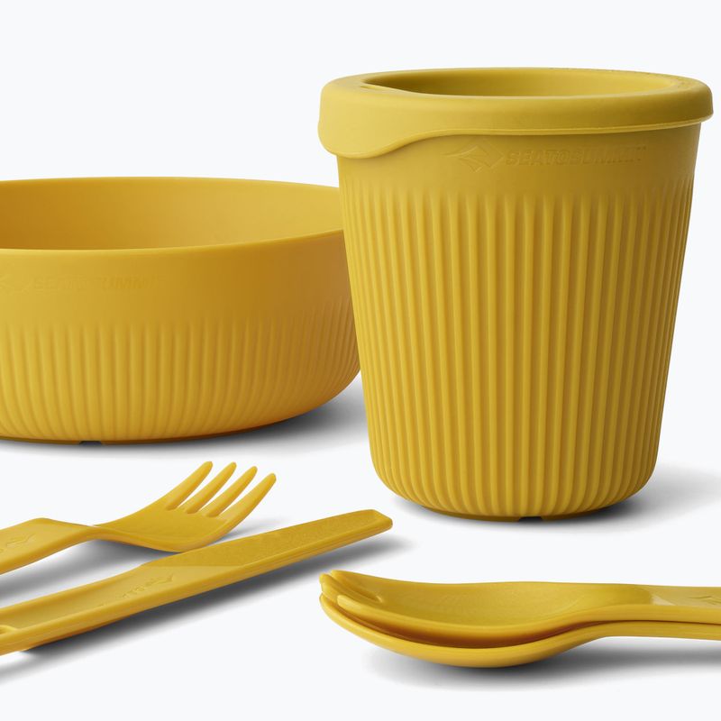 Zestaw naczyń turystycznych Sea to Summit Passage Dinnerware arrowwood yellow 3
