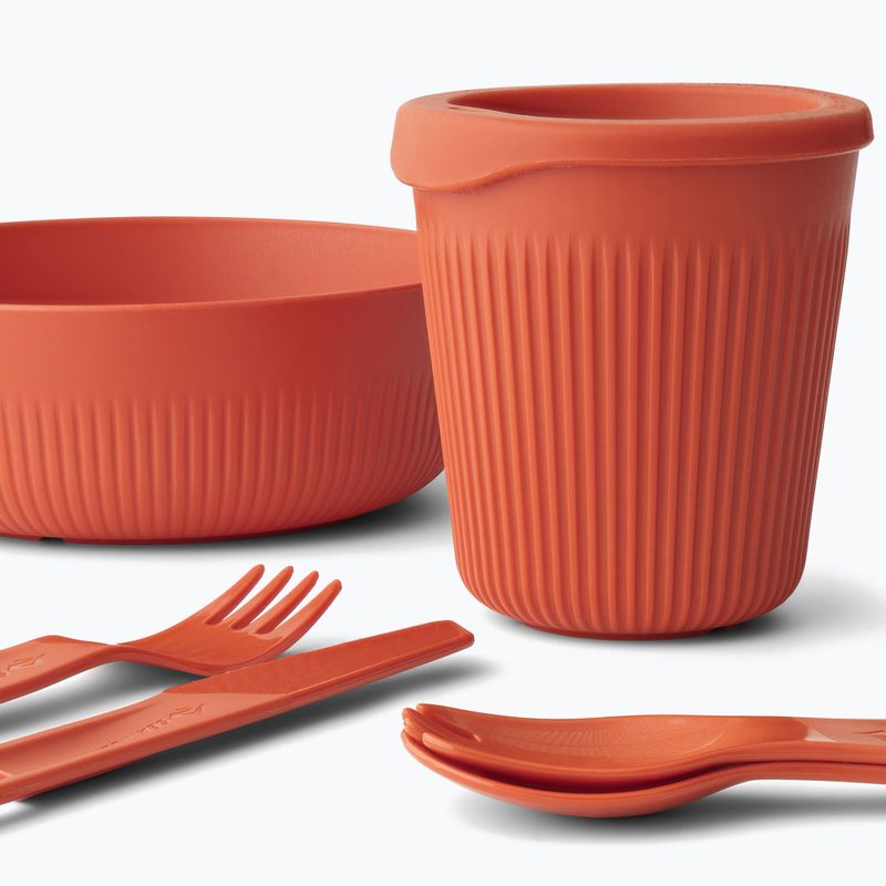 Zestaw naczyń turystycznych Sea to Summit Passage Dinnerware spicy orange 3