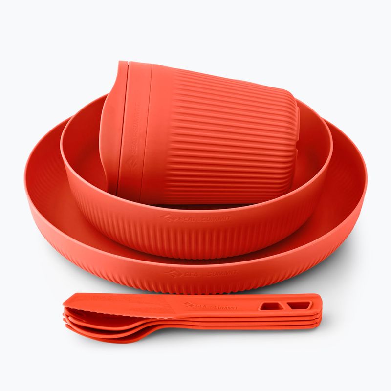 Zestaw naczyń turystycznych Sea to Summit Passage Dinnerware orange