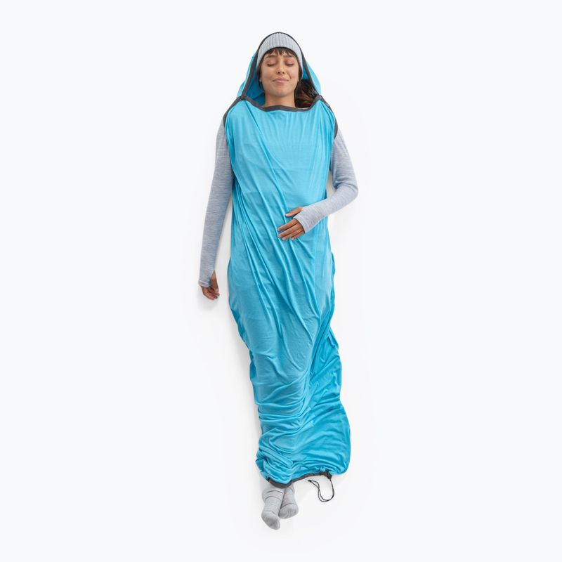 Wkładka do śpiwora Sea to Summit Breeze Sleeping Bag Liner Mummy standard blue atoll/beluga 7