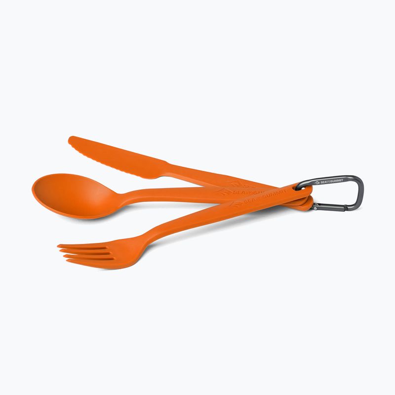 Sztućce Sea To Summit Camp Cutlery Set burnt orange 2