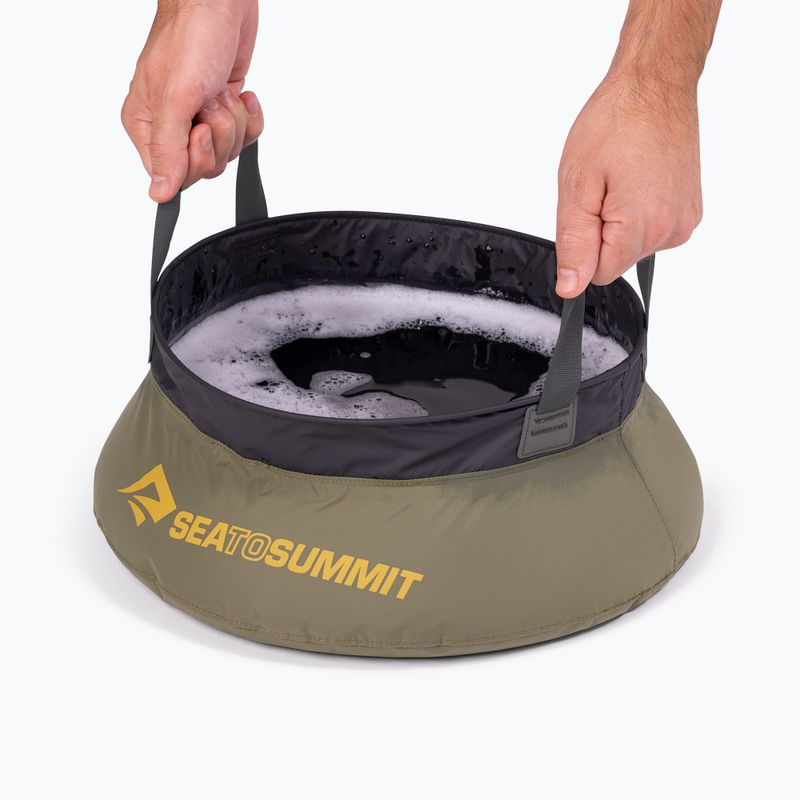 Zlew turystyczny Sea to Summit Kitchen Sink 10 l burnt olive 4