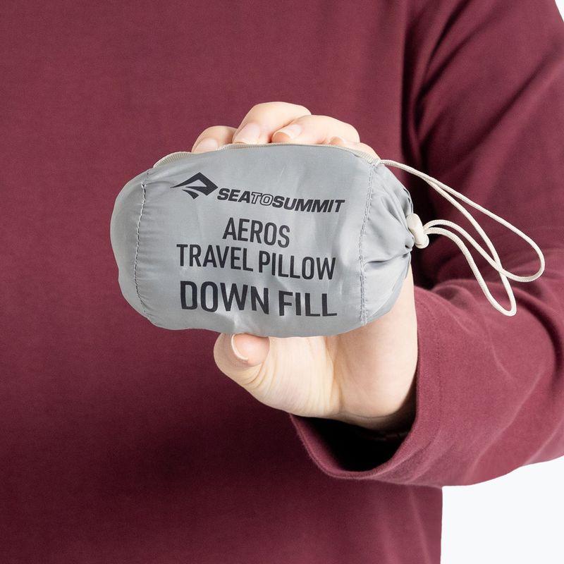 Poduszka turystyczna Sea To Summit Aeros Down Travel neutral grey 7
