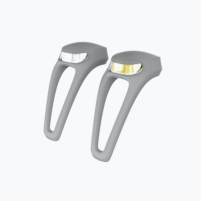 Zestaw lampek rowerowych Knog Frog V3 Twinpack szary