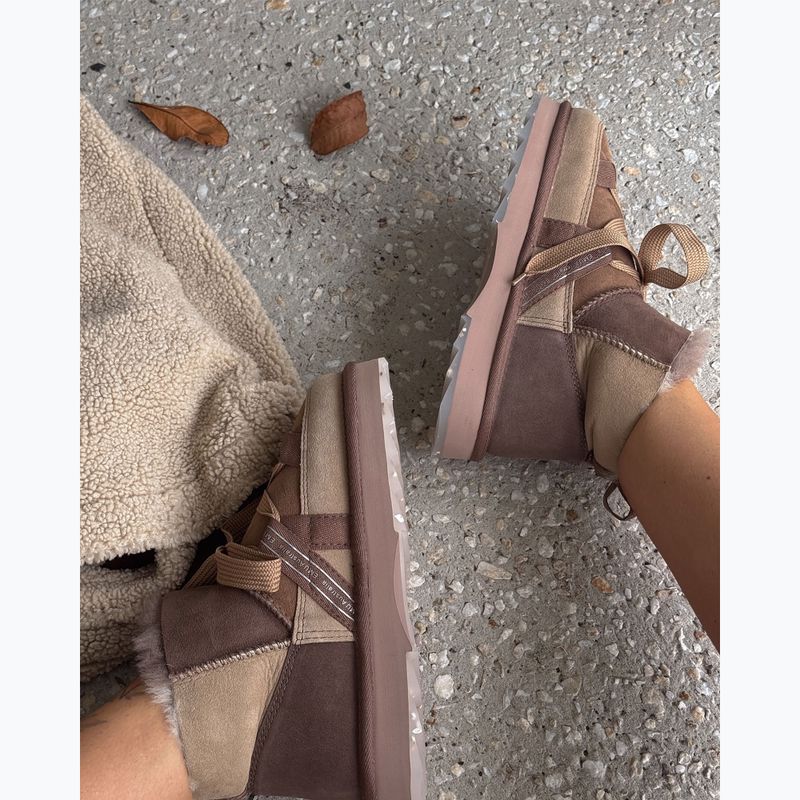 Śniegowce damskie EMU Australia Blurred Micro Patchwork mushroom 10