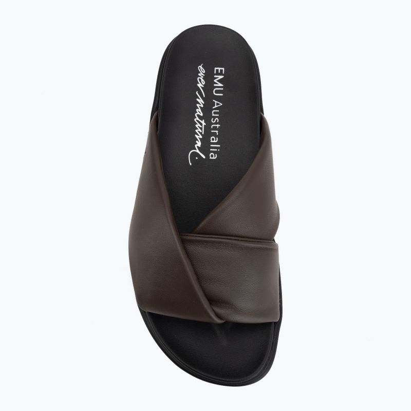 Klapki damskie EMU Australia Selene espresso 5