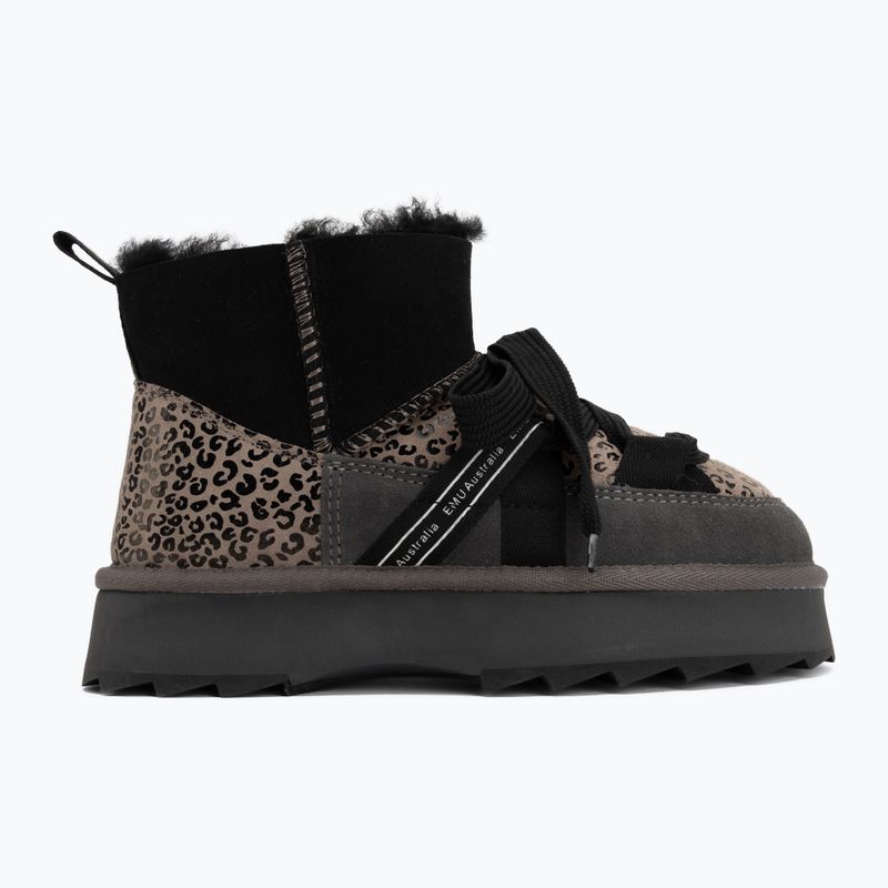 Śniegowce damskie EMU Australia Blurred Micro Patchwork Leo charcoal 2