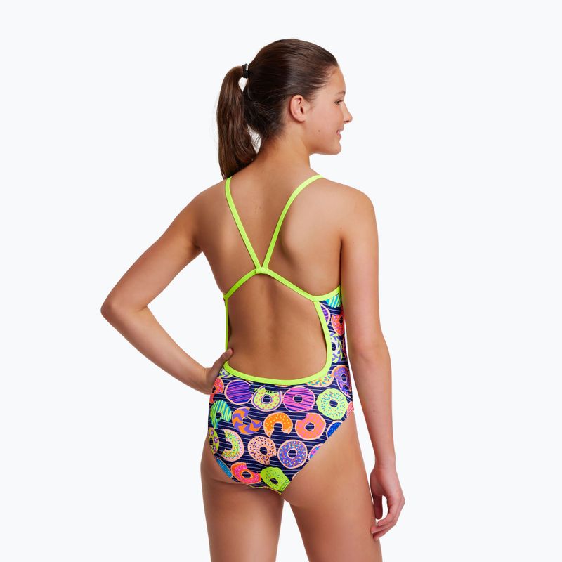 Strój pływacki jednoczęściowy dziecięcy Funkita Single Strap One Piece dunking donuts 7