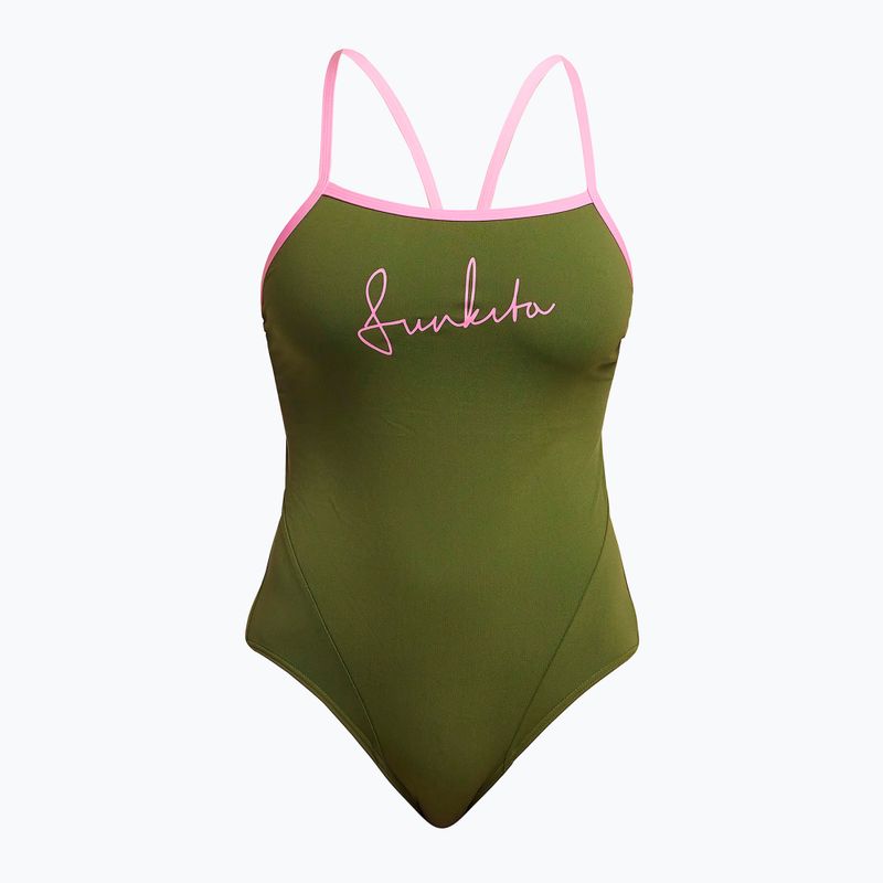 Strój pływacki jednoczęściowy damski Funkita Single Strap One Piece glamo camo