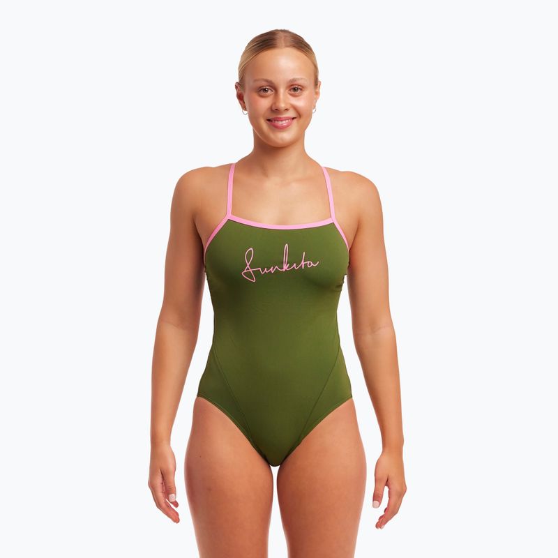 Strój pływacki jednoczęściowy damski Funkita Single Strap One Piece glamo camo 2