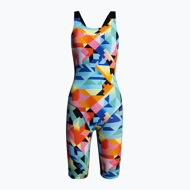 Strój startowy triathlonowy damski Funkita Apex Blast Free Back colour burst