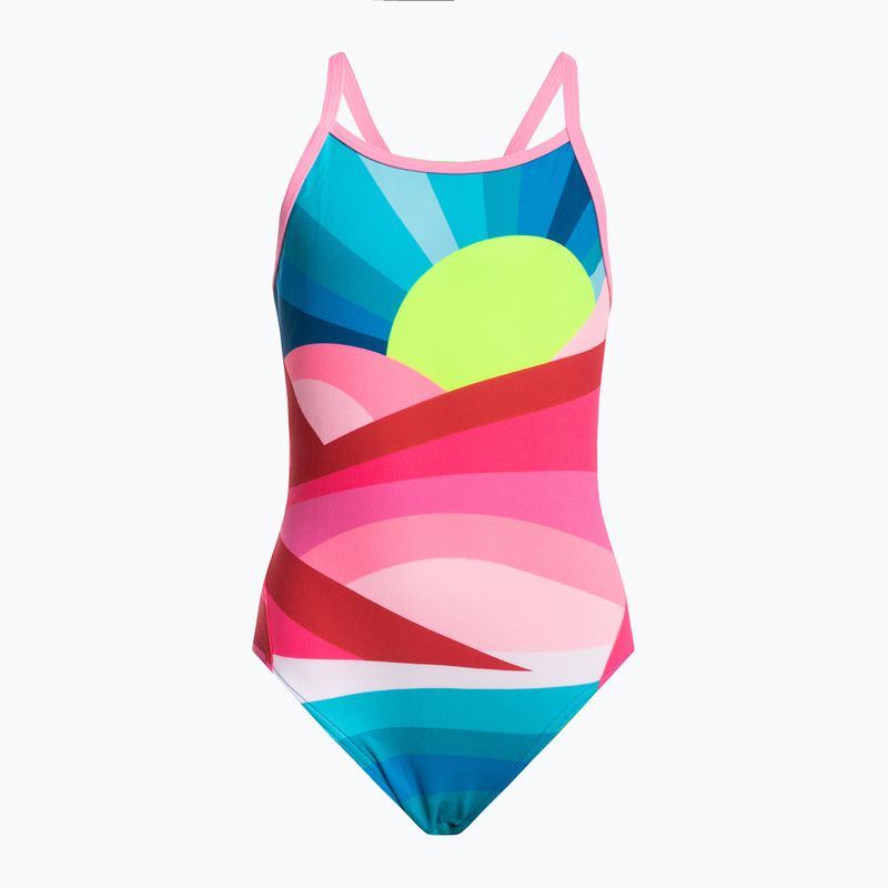 Strój pływacki jednoczęściowy dziecięcy Funkita Diamond Back One Piece summit sunset