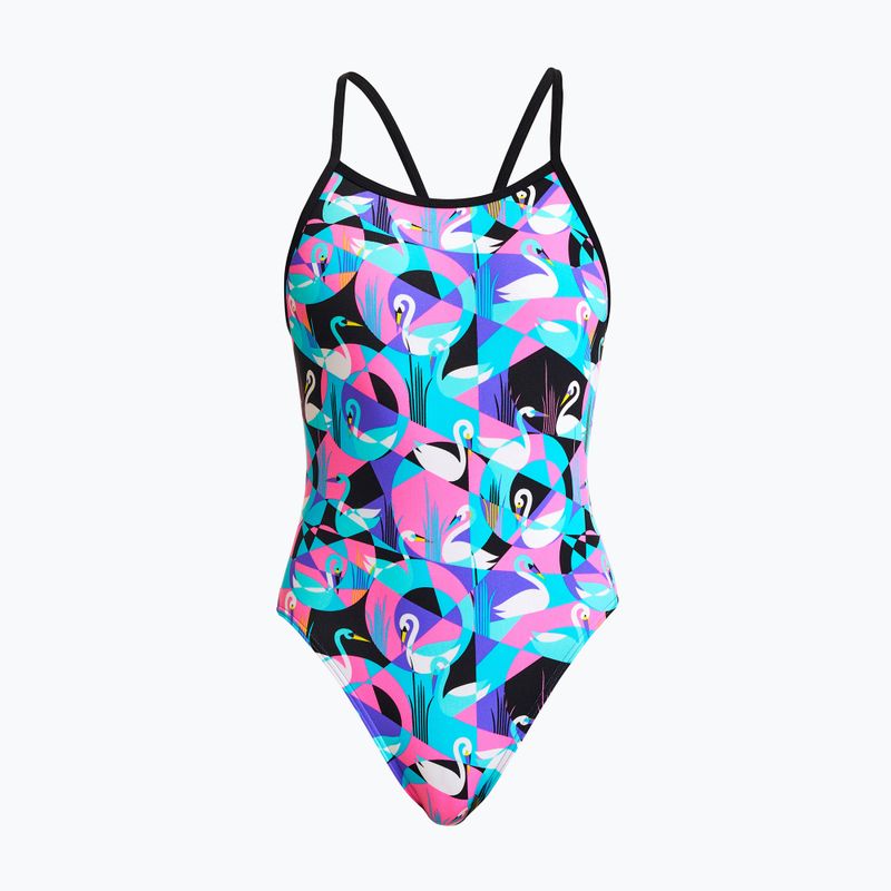 Strój pływacki jednoczęściowy dziecięcy Funkita Eco Single Strap One Piece swan around 4