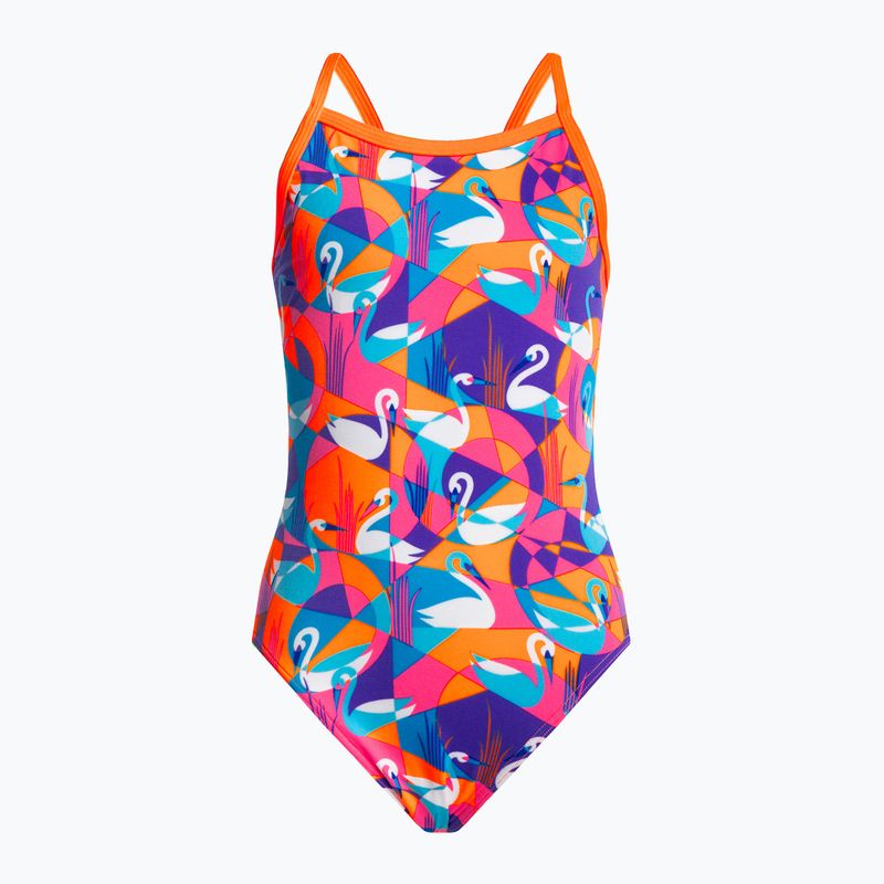 Strój pływacki jednoczęściowy dziecięcy Funkita Eco Single Strap One Piece swim swan