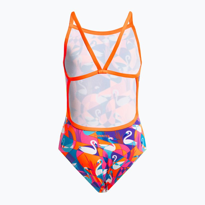 Strój pływacki jednoczęściowy dziecięcy Funkita Eco Single Strap One Piece swim swan 2