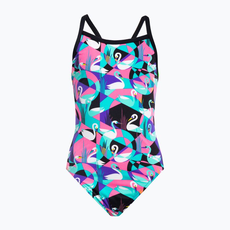 Strój pływacki jednoczęściowy dziecięcy Funkita Eco Single Strap One Piece swan around