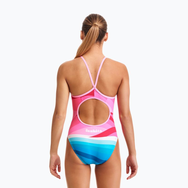 Strój pływacki jednoczęściowy dziecięcy Funkita Diamond Back One Piece summit sunset 6
