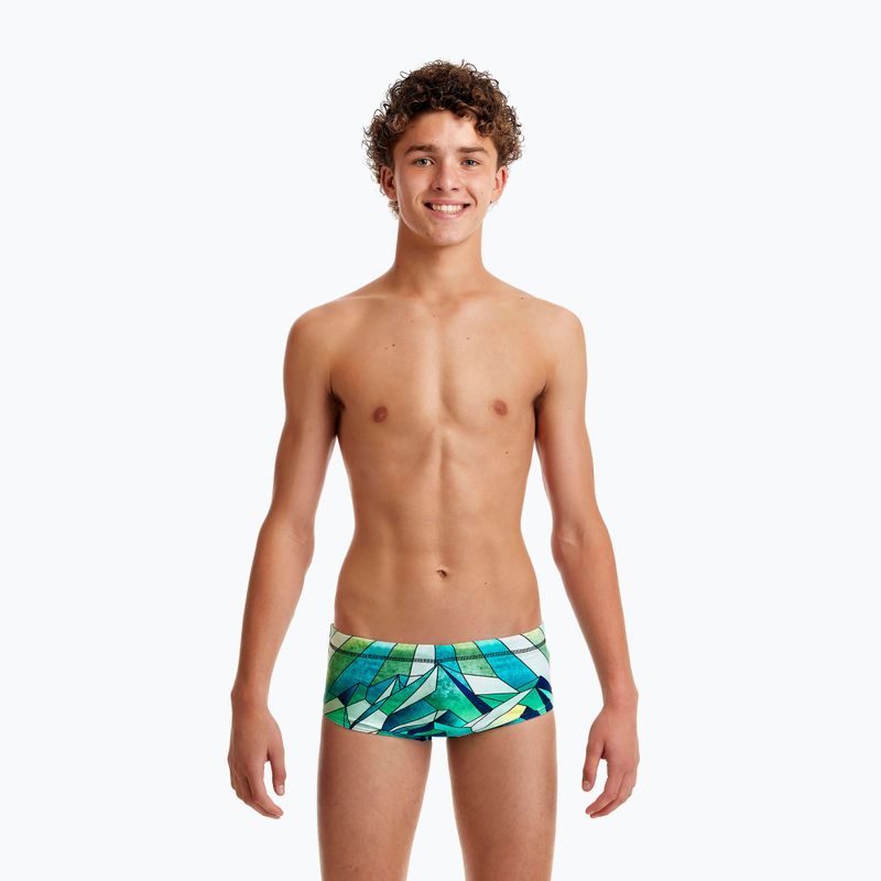 Bokserki pływackie dziecięce Funky Trunks Sidewinder Trunks big blanc 5