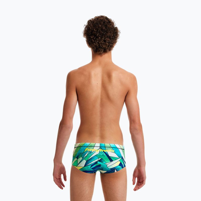 Bokserki pływackie dziecięce Funky Trunks Sidewinder Trunks big blanc 6