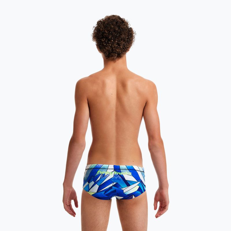 Bokserki pływackie dziecięce Funky Trunks Sidewinder Trunks blue ascent 6