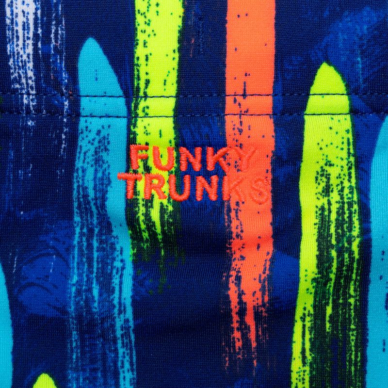 Slipy pływackie dziecięce Funky Trunks Sidewinder Trunks fire cracker 3