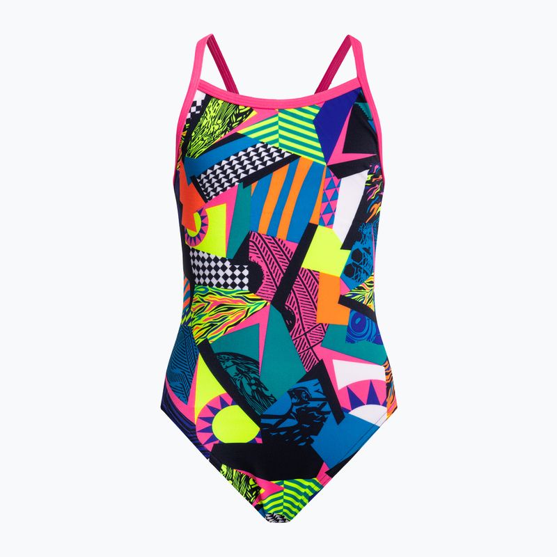 Strój pływacki jednoczęściowy dziecięcy Funkita Single Strap One Piece bel air beats