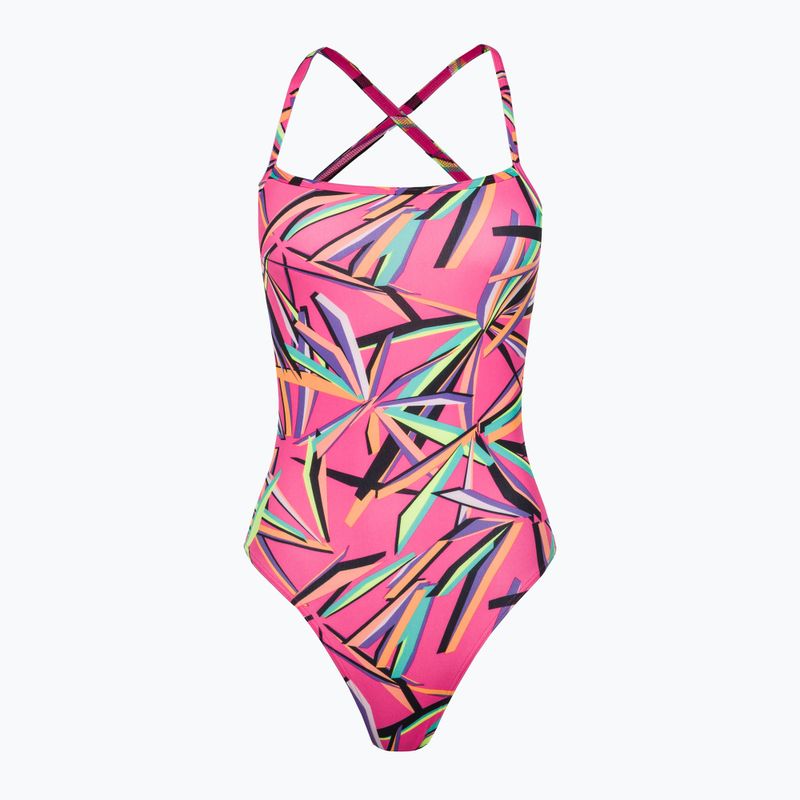 Strój pływacki jednoczęściowy damski Funkita Strapped In One Piece pink multi