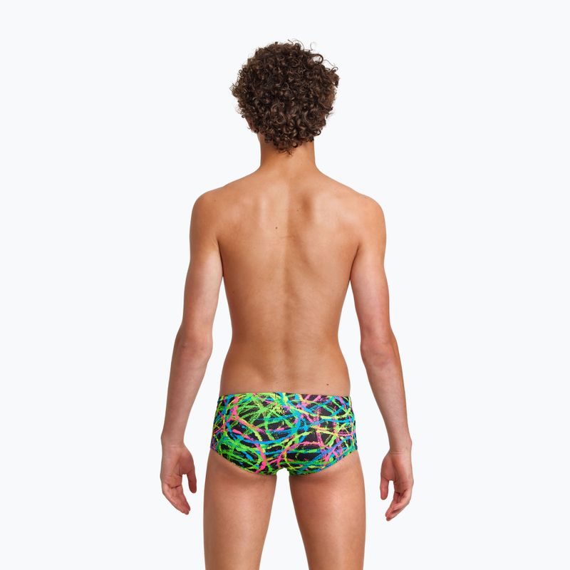 Bokserki kąpielowe dziecięce Funky Trunks Sidewinder Trunks burnouts 6