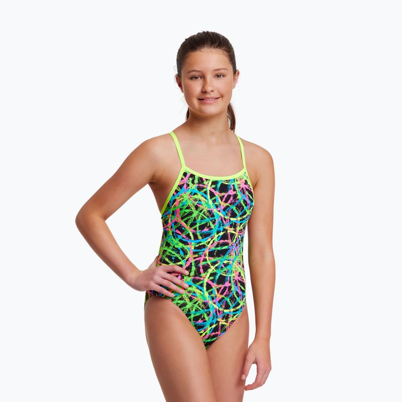Strój pływacki jednoczęściowy dziecięcy Funkita Single Strap One Piece burnouts 5