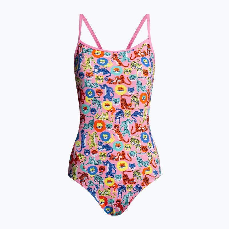 Strój pływacki jednoczęściowy damski Funkita Single Strap One Piece feline fiesta