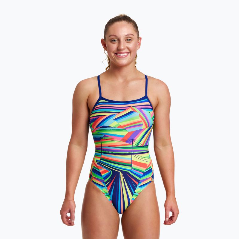 Strój pływacki jednoczęściowy damski Funkita Single Strap One Piece land lines 4