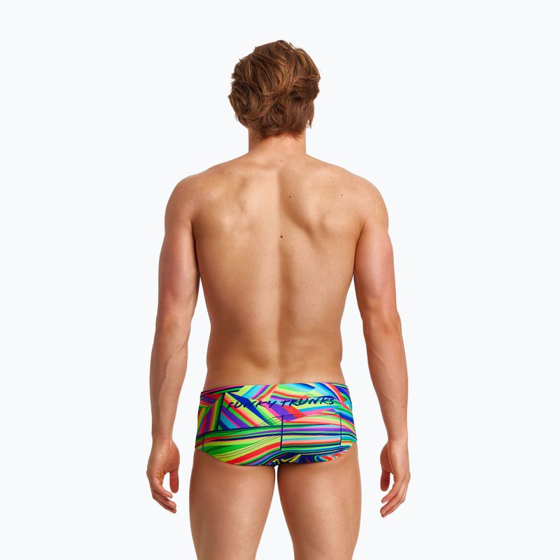 Bokserki pływackie męskie Funky Trunks Sidewinder Trunks land lines 5