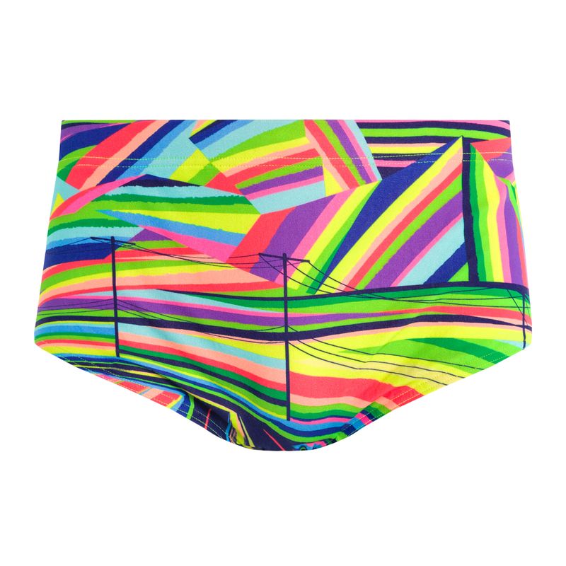 Bokserki pływackie męskie Funky Trunks Sidewinder Trunks land lines