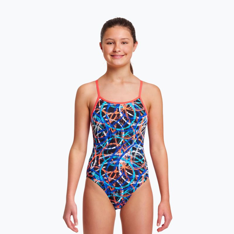 Strój pływacki jednoczęściowy dziecięcy Funkita Diamond Back One Piece spin doctor 4