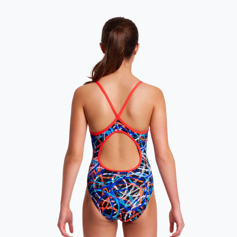 Strój pływacki jednoczęściowy dziecięcy Funkita Diamond Back One Piece spin doctor 5