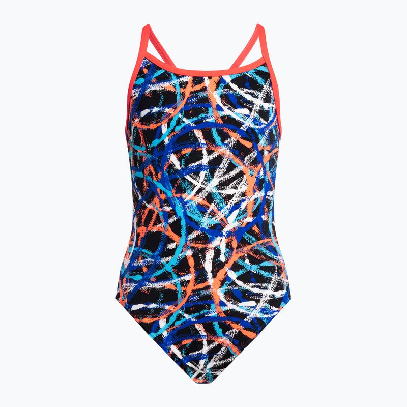 Strój pływacki jednoczęściowy dziecięcy Funkita Diamond Back One Piece spin doctor