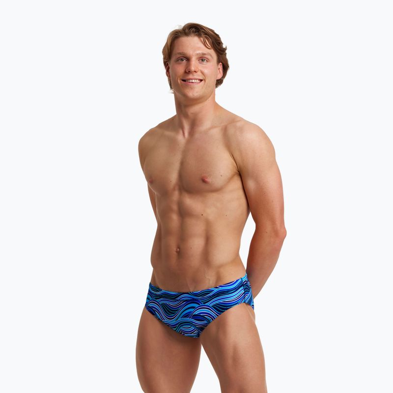 Slipy pływackie męskie Funky Trunks Classic Briefs blue/white 6