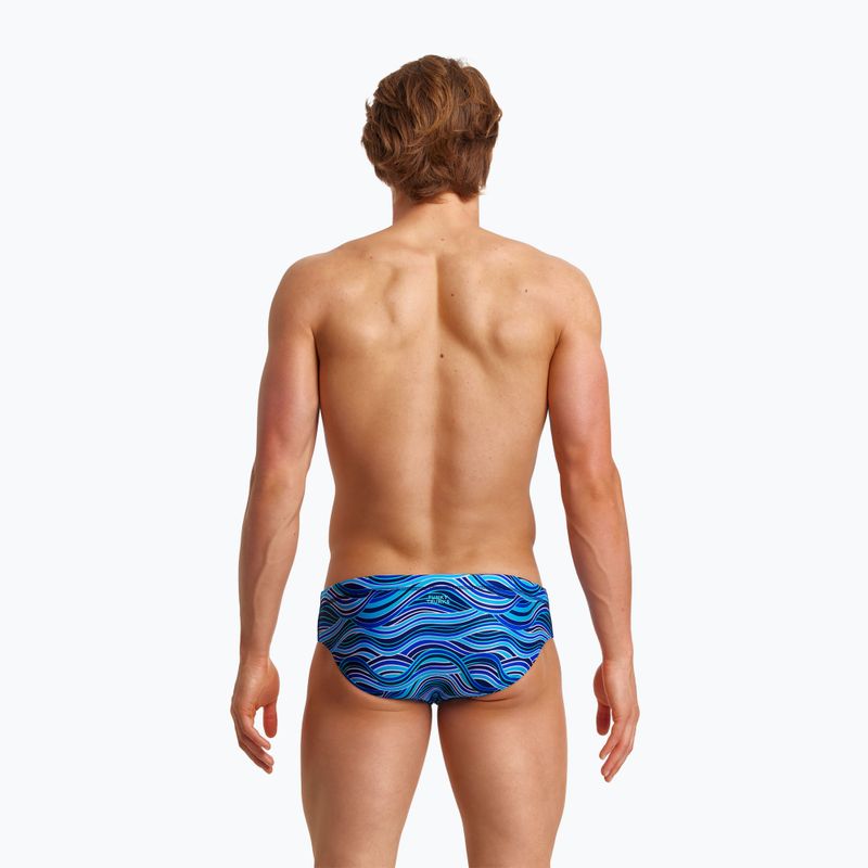 Slipy pływackie męskie Funky Trunks Classic Briefs blue/white 7
