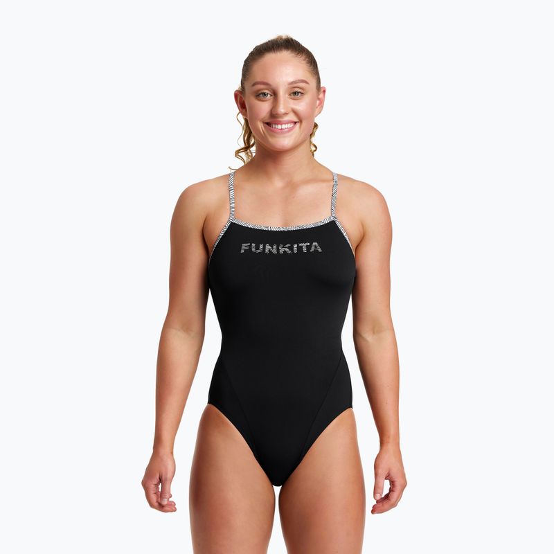 Strój pływacki jednoczęściowy damski Funkita Single Strap One Piece black current 4